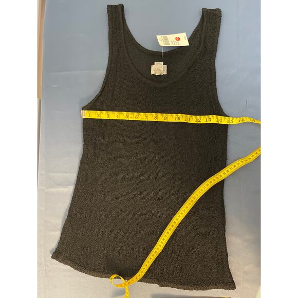 Chico’s Women’s Loose Knit Tank Top Color Black Size 2 NWT - Picture 8 of 8